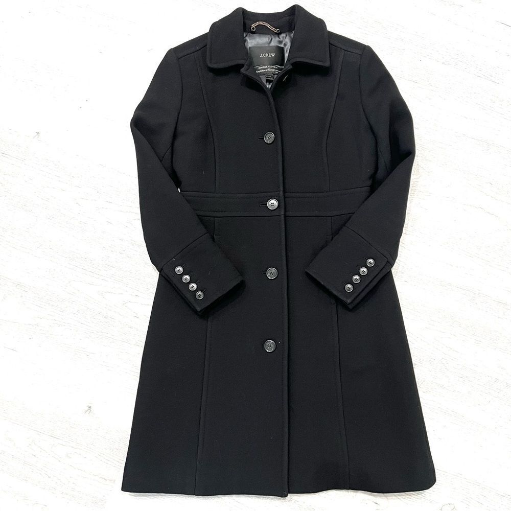 J Crew lady day topcoat in Italian double-cloth wool blend Size 4 Petite